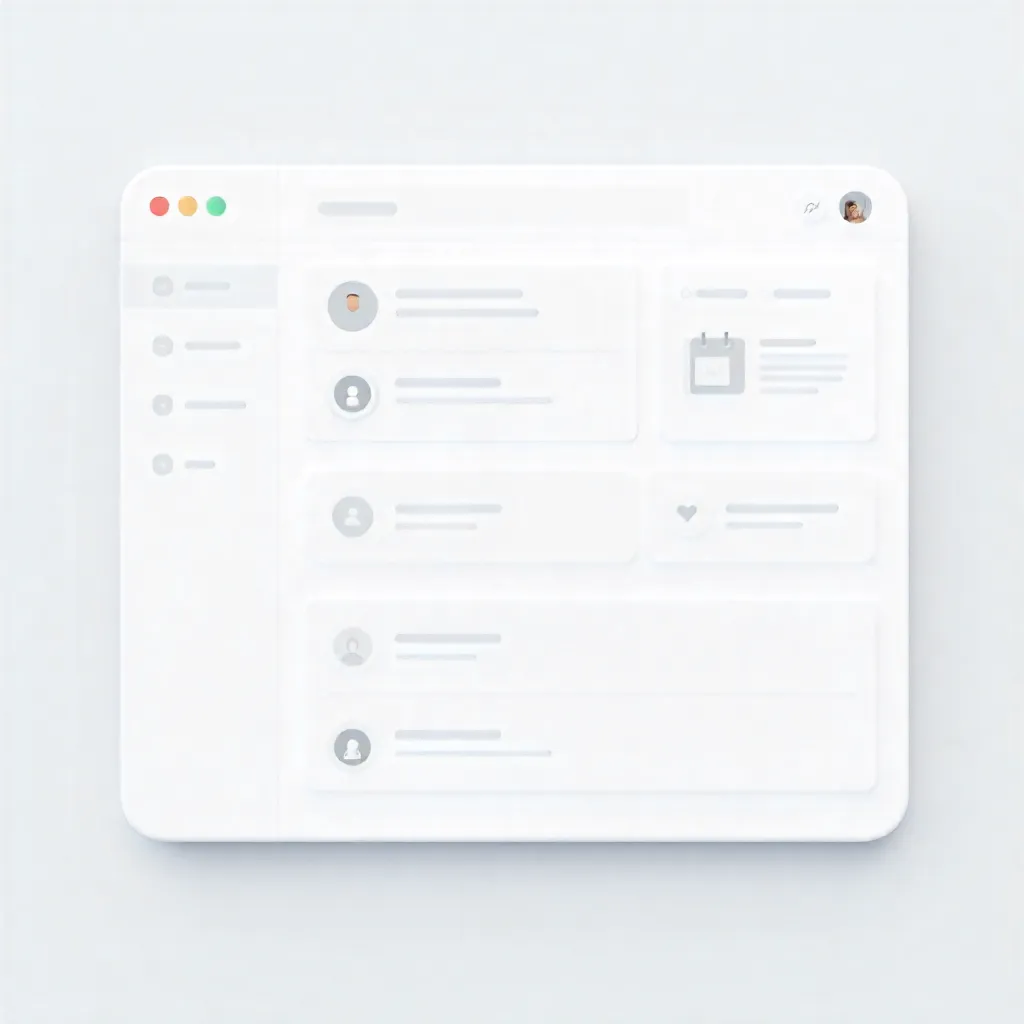 Main dashboard interface