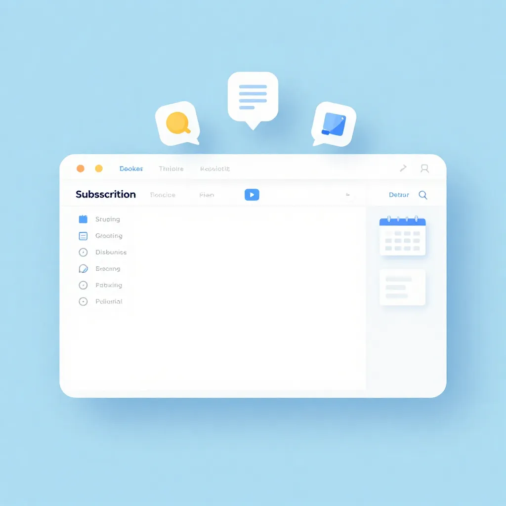 Subscription list view